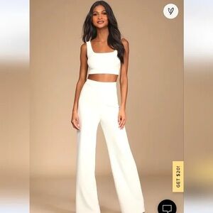 Lulu's White Two Piece Set